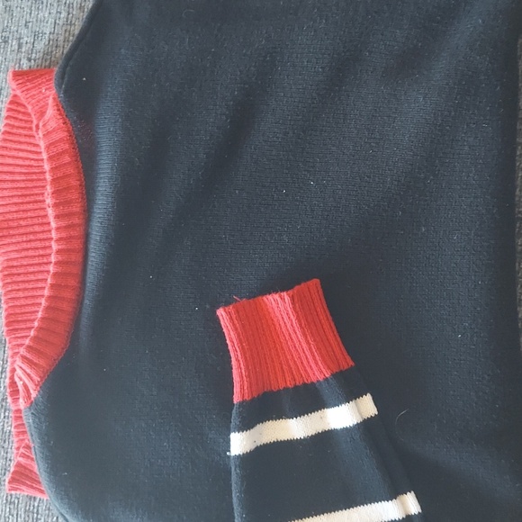 Holiday Sweater Sequin Changing Santa Face Dinosaur Head Size xl - Picture 5 of 6